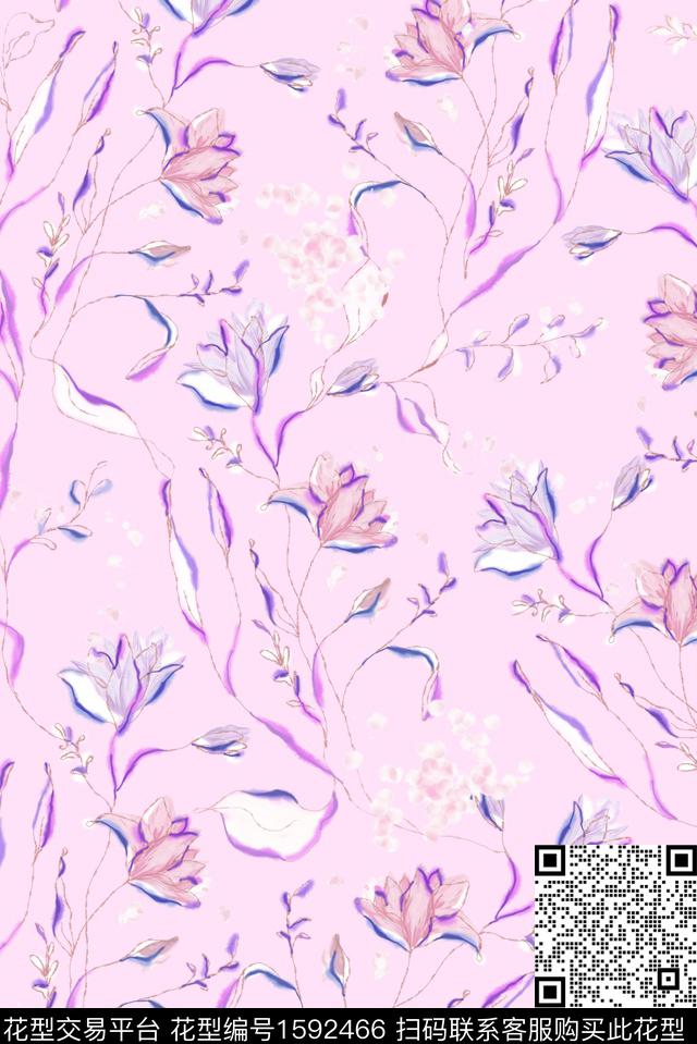 印花花型下载（图片编号: 1592466） - 瓦栏（Walan）