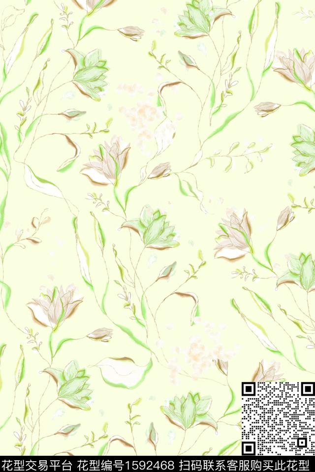 印花花型下载（图片编号: 1592468） - 瓦栏（Walan）
