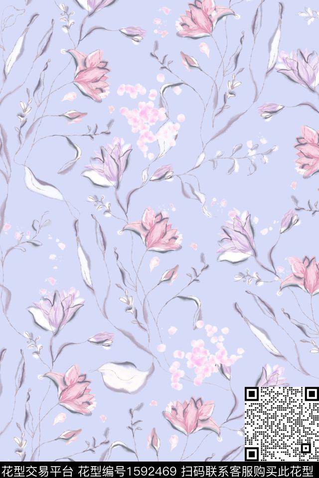 印花花型下载（图片编号: 1592469） - 瓦栏（Walan）