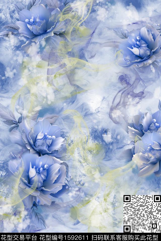 印花花型下载（图片编号: 1592611） - 瓦栏（Walan）