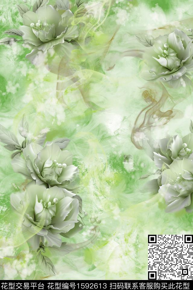 印花花型下载（图片编号: 1592613） - 瓦栏（Walan）