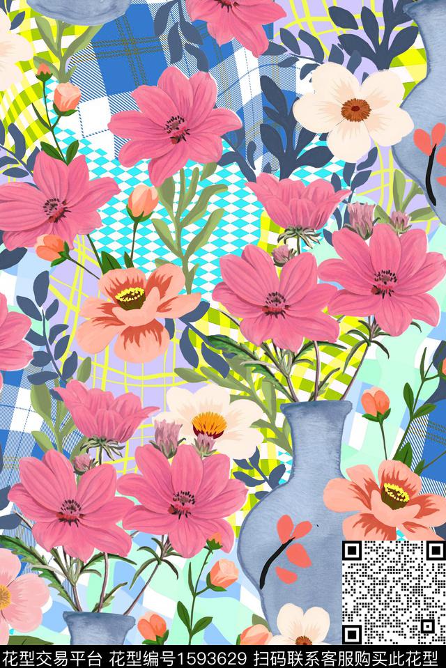 印花花型下载（图片编号: 1593629） - 瓦栏（Walan）