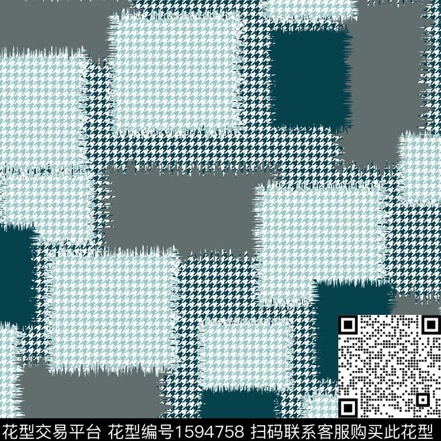 抽象男装几何男装数码印花花型下载（图片编号: 1594758） - 瓦栏（Walan）