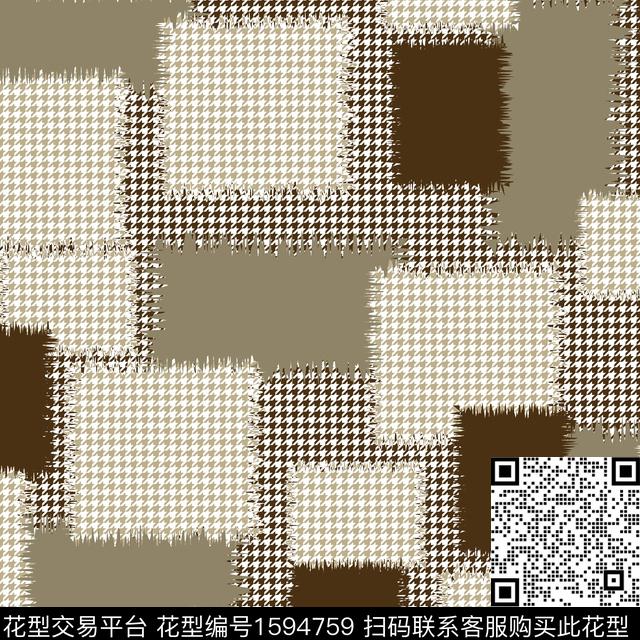 抽象男装几何男装数码印花花型下载（图片编号: 1594759） - 瓦栏（Walan）