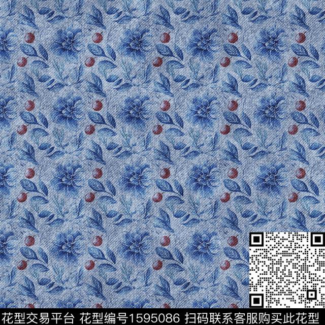 纹理花卉肌理数码印花花型下载（图片编号: 1595086） - 瓦栏（Walan）
