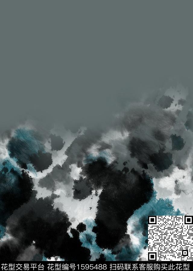 定位抽象定位花数码印花花型下载（图片编号: 1595488） - 瓦栏（Walan）
