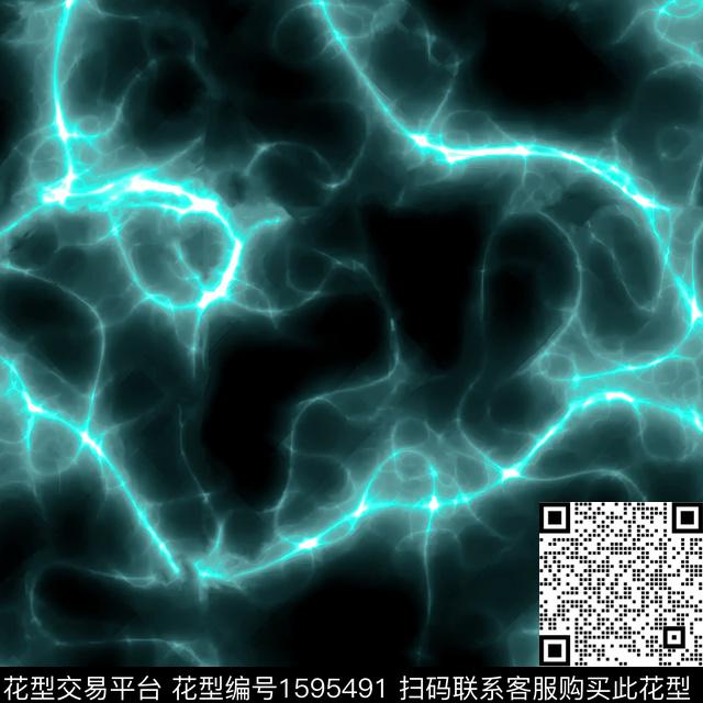扎染花型抽象男装男装数码印花花型下载（图片编号: 1595491） - 瓦栏（Walan）