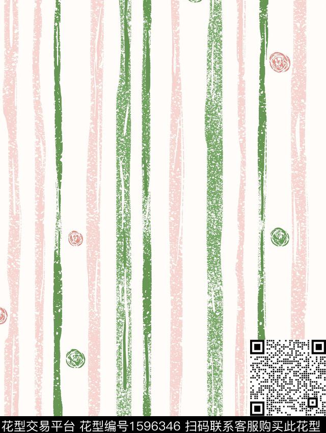 小清新肌理条纹数码印花花型下载（图片编号: 1596346） - 瓦栏（Walan）