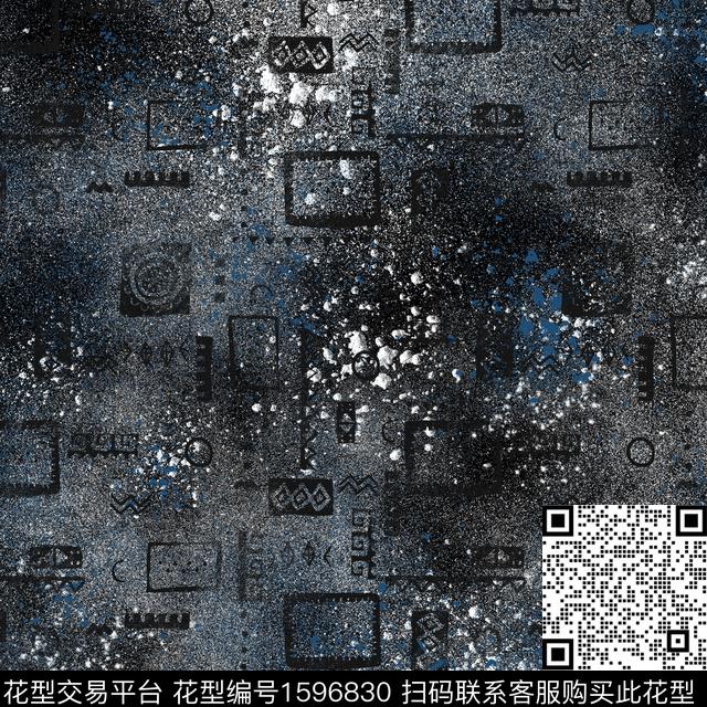 纹理肌理民族风数码印花花型下载（图片编号: 1596830） - 瓦栏（Walan）