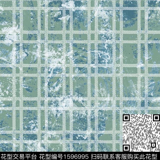 纹理肌理格子数码印花花型下载（图片编号: 1596995） - 瓦栏（Walan）