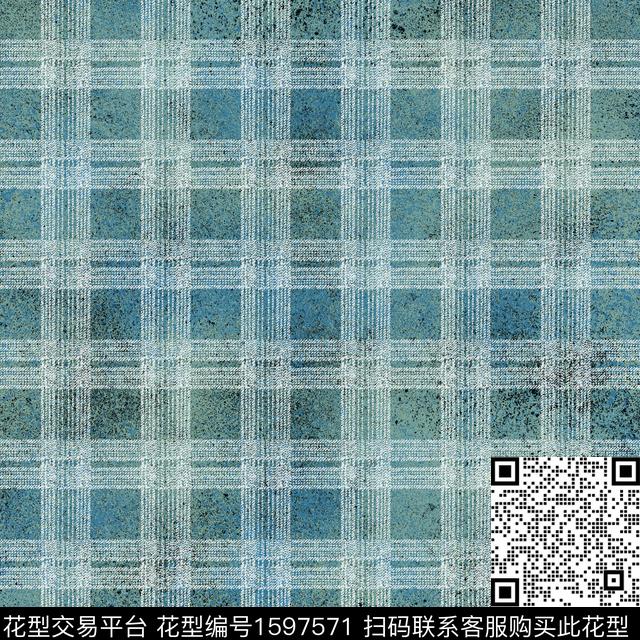 纹理肌理格子数码印花花型下载（图片编号: 1597571） - 瓦栏（Walan）