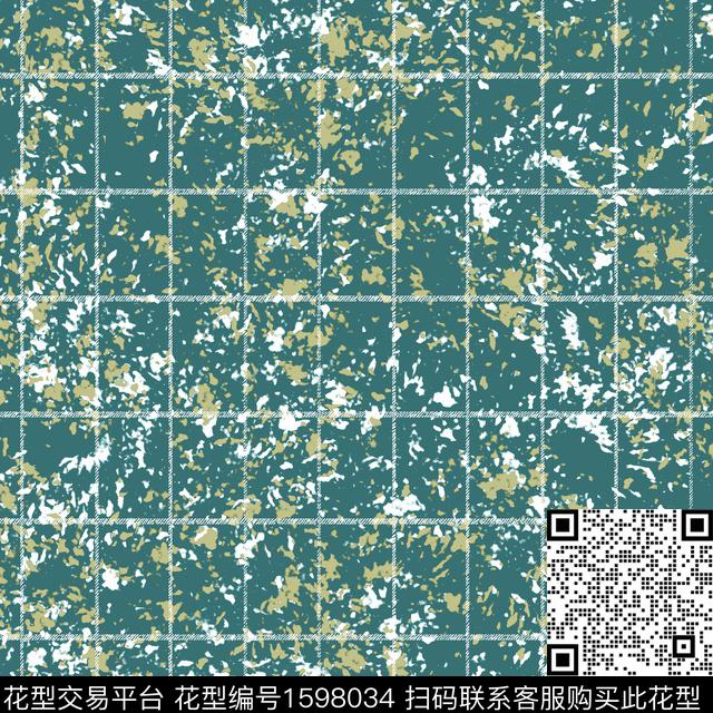 纹理格子抽象数码印花花型下载（图片编号: 1598034） - 瓦栏（Walan）