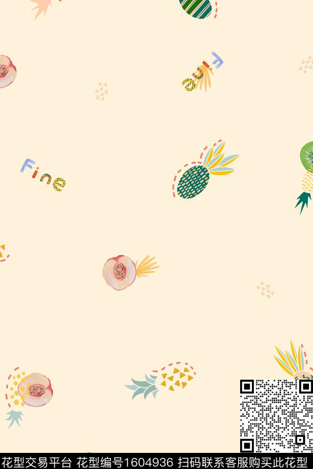 趣味可爱童装传统印花花型下载（图片编号: 1604936） - 瓦栏（Walan）
