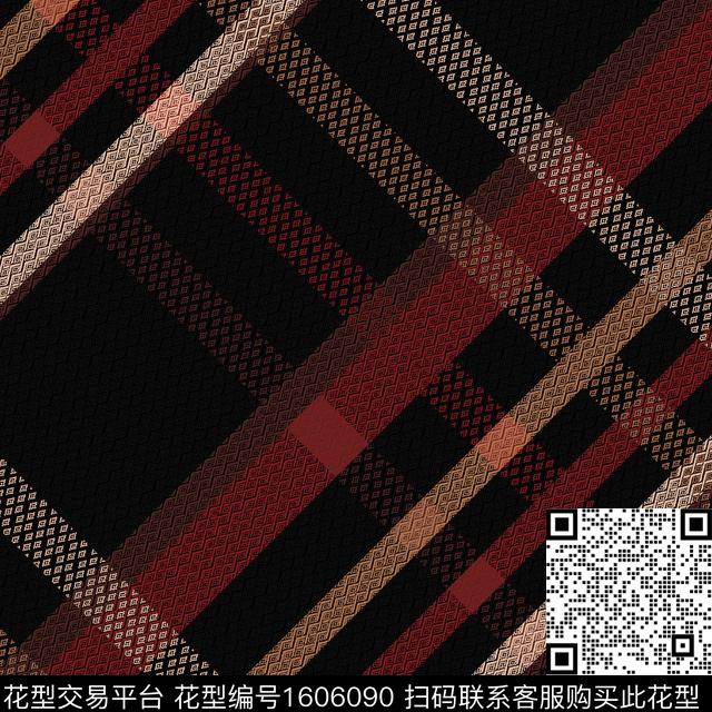 格子条纹肌理格子传统印花花型下载（图片编号: 1606090） - 瓦栏（Walan）