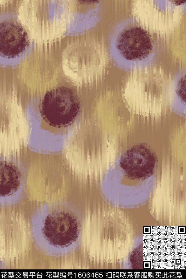 肌理水彩波点数码印花花型下载（图片编号: 1606465） - 瓦栏（Walan）