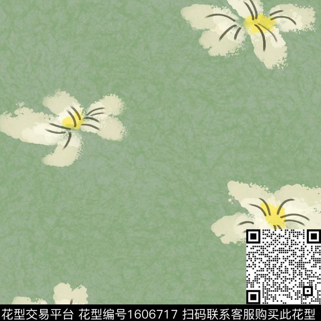 花卉抽象花卉肌理底纹数码印花花型下载（图片编号: 1606717） - 瓦栏（Walan）