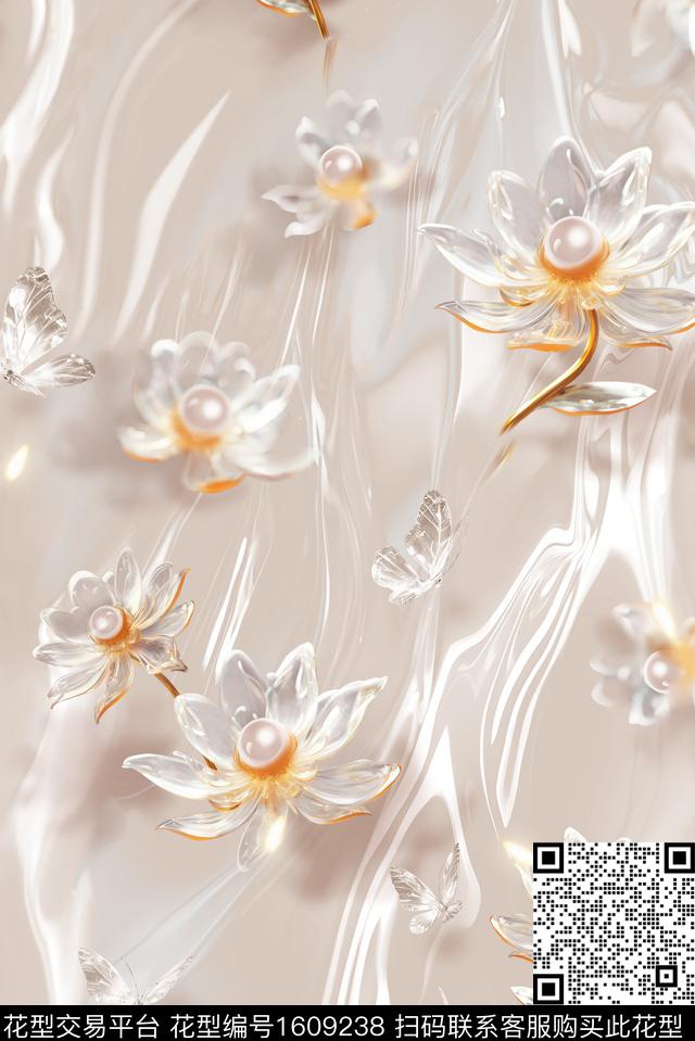 印花花型下载（图片编号: 1609238） - 瓦栏（Walan）