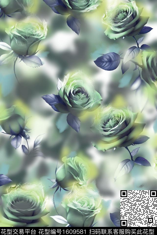 印花花型下载（图片编号: 1609581） - 瓦栏（Walan）