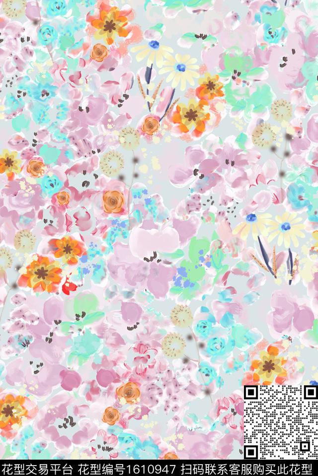印花花型下载（图片编号: 1610947） - 瓦栏（Walan）