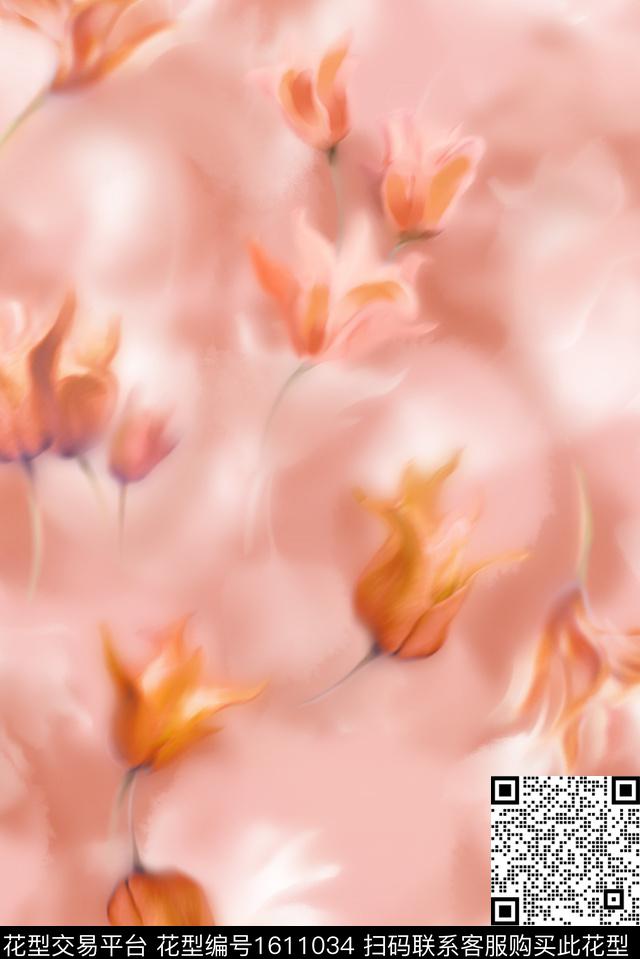 印花花型下载（图片编号: 1611034） - 瓦栏（Walan）