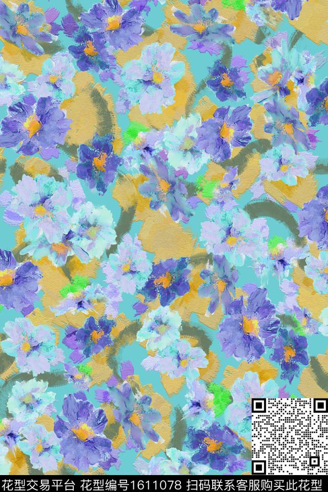 印花花型下载（图片编号: 1611078） - 瓦栏（Walan）