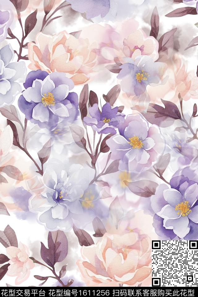 印花花型下载（图片编号: 1611256） - 瓦栏（Walan）