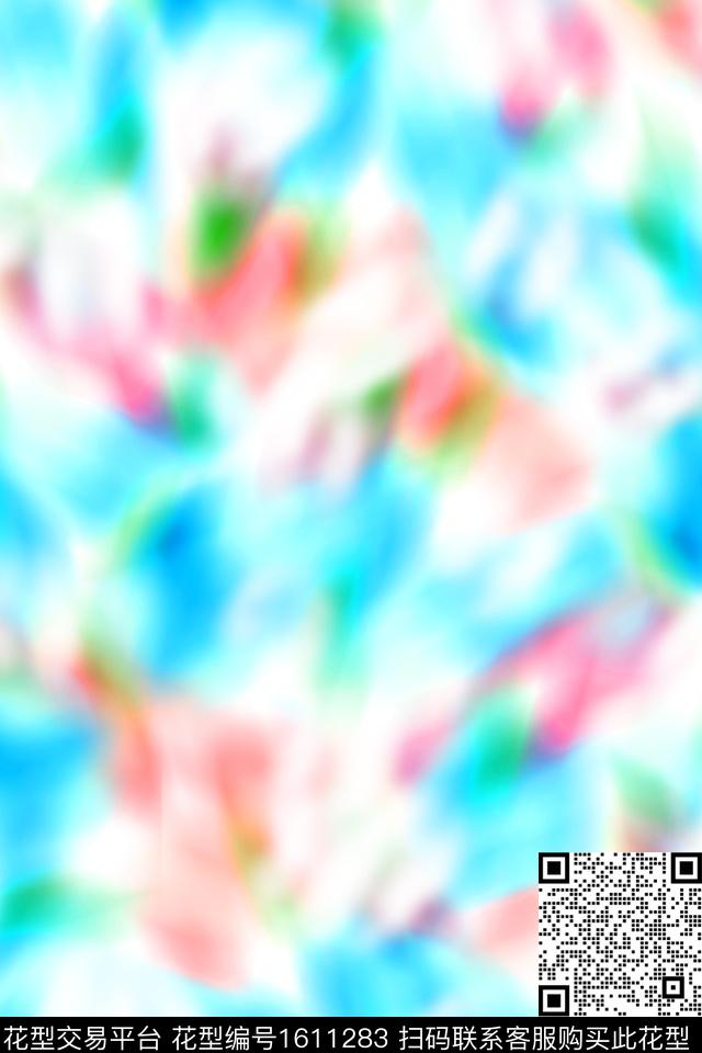 年轻女性满版散花数码花型数码印花花型下载（图片编号: 1611283） - 瓦栏（Walan）