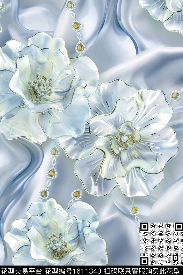 印花花型下载（图片编号: 1611343） - 瓦栏（Walan）