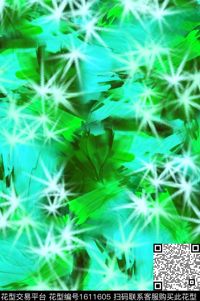 满版散花数码花型光数码印花花型下载（图片编号: 1611605） - 瓦栏（Walan）