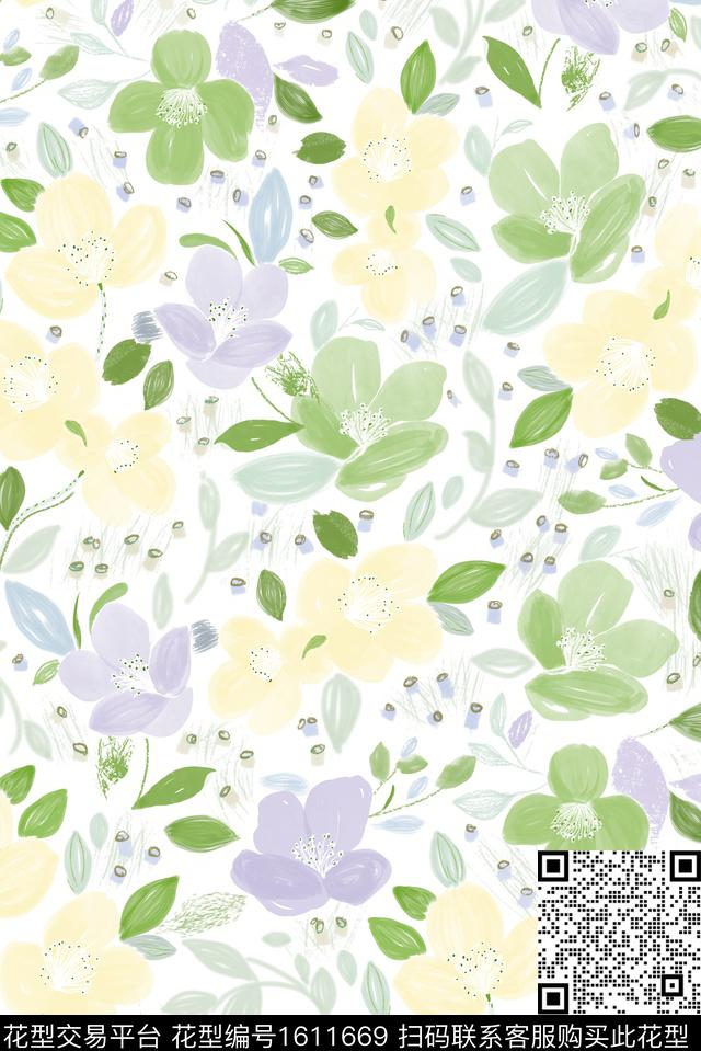 印花花型下载（图片编号: 1611669） - 瓦栏（Walan）