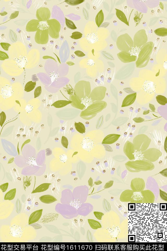 印花花型下载（图片编号: 1611670） - 瓦栏（Walan）