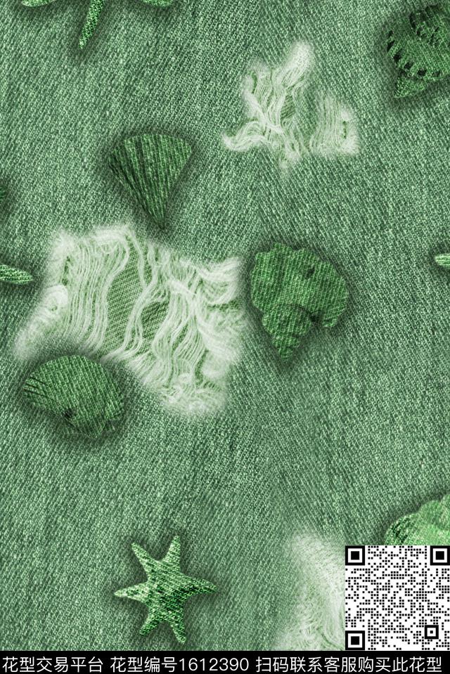 印花花型下载（图片编号: 1612390） - 瓦栏（Walan）