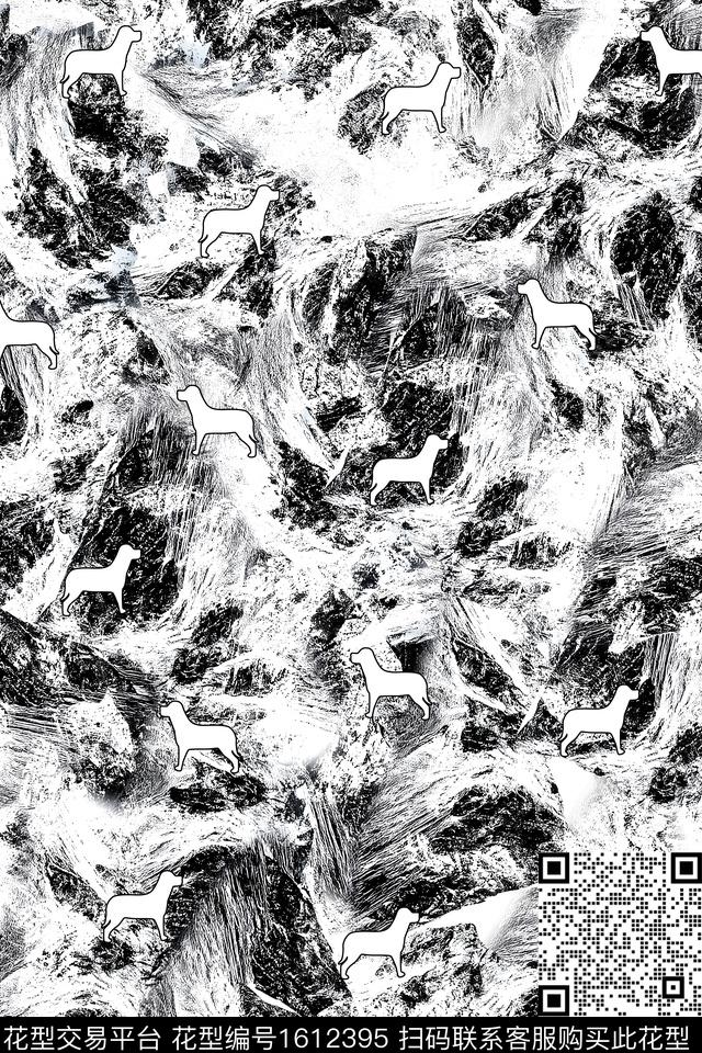 动物肌理数码花型数码印花花型下载（图片编号: 1612395） - 瓦栏（Walan）