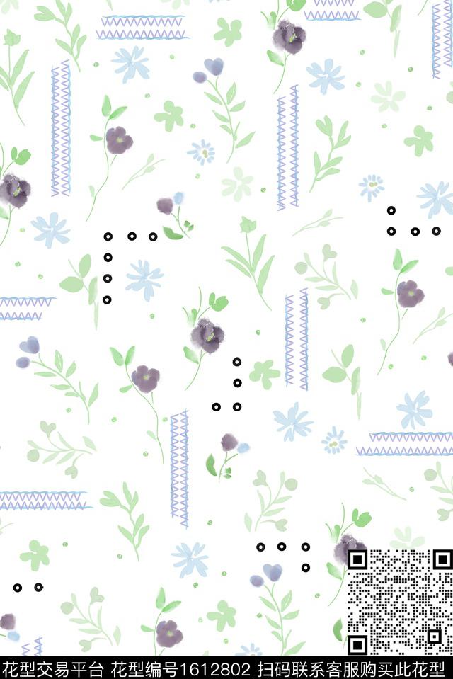 印花花型下载（图片编号: 1612802） - 瓦栏（Walan）