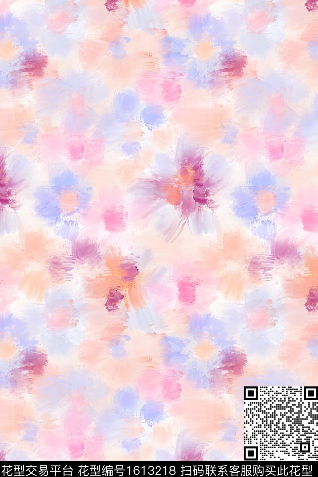 花卉小碎花水彩数码印花花型下载（图片编号: 1613218） - 瓦栏（Walan）