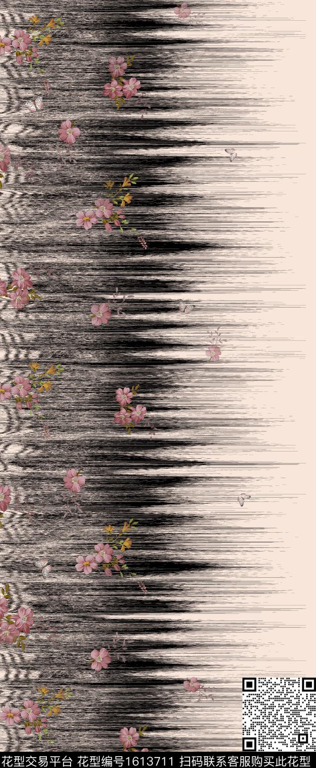 长巾条纹巴基斯坦数码印花花型下载（图片编号: 1613711） - 瓦栏（Walan）