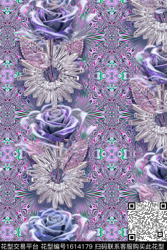 印花花型下载（图片编号: 1614179） - 瓦栏（Walan）