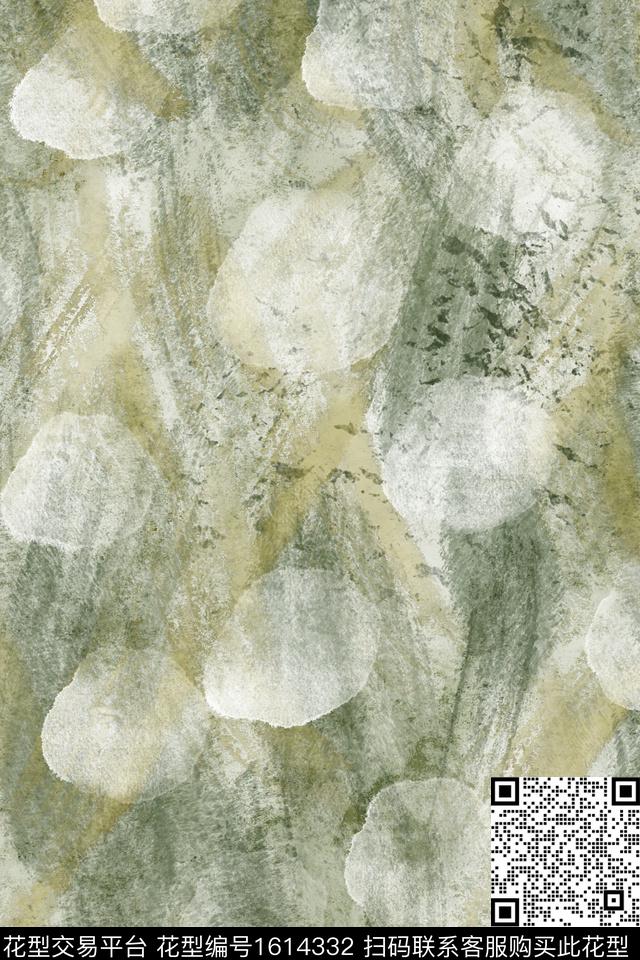 肌理笔触波点数码印花花型下载（图片编号: 1614332） - 瓦栏（Walan）