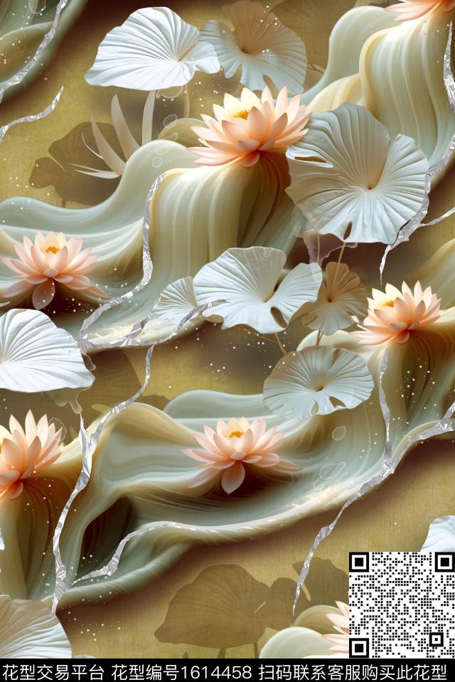 印花花型下载（图片编号: 1614458） - 瓦栏（Walan）