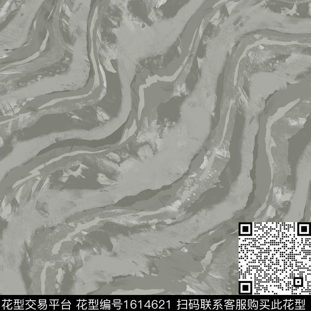 抽象波浪纹肌理数码印花花型下载（图片编号: 1614621） - 瓦栏（Walan）
