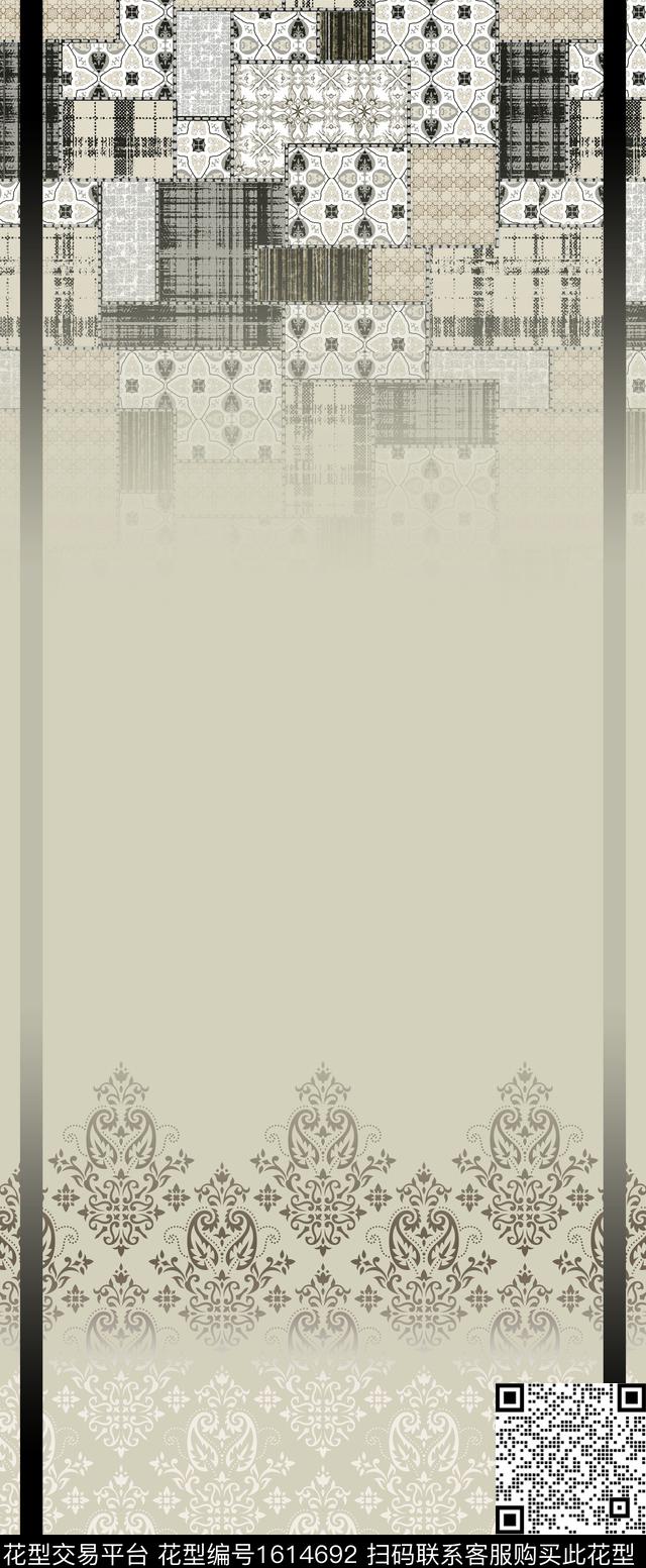 中东民族风渐变数码印花花型下载（图片编号: 1614692） - 瓦栏（Walan）