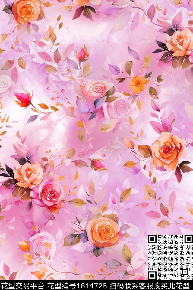 印花花型下载（图片编号: 1614728） - 瓦栏（Walan）
