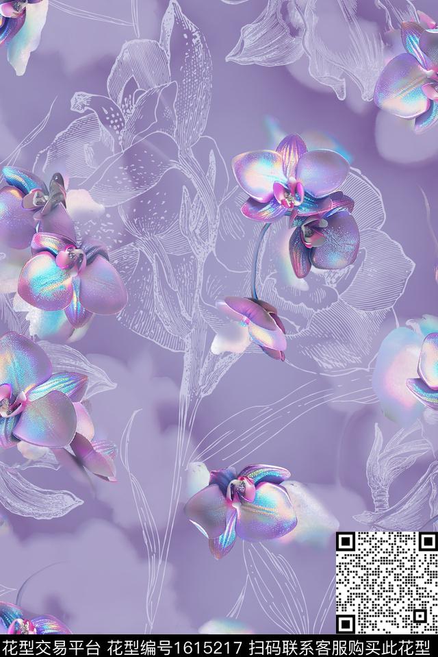 印花花型下载（图片编号: 1615217） - 瓦栏（Walan）