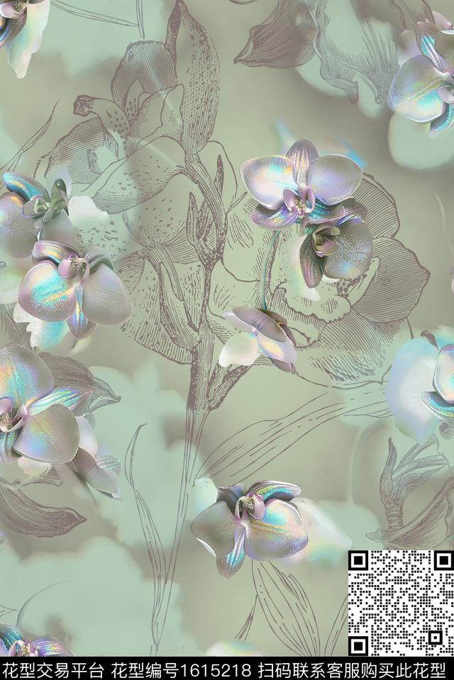 印花花型下载（图片编号: 1615218） - 瓦栏（Walan）