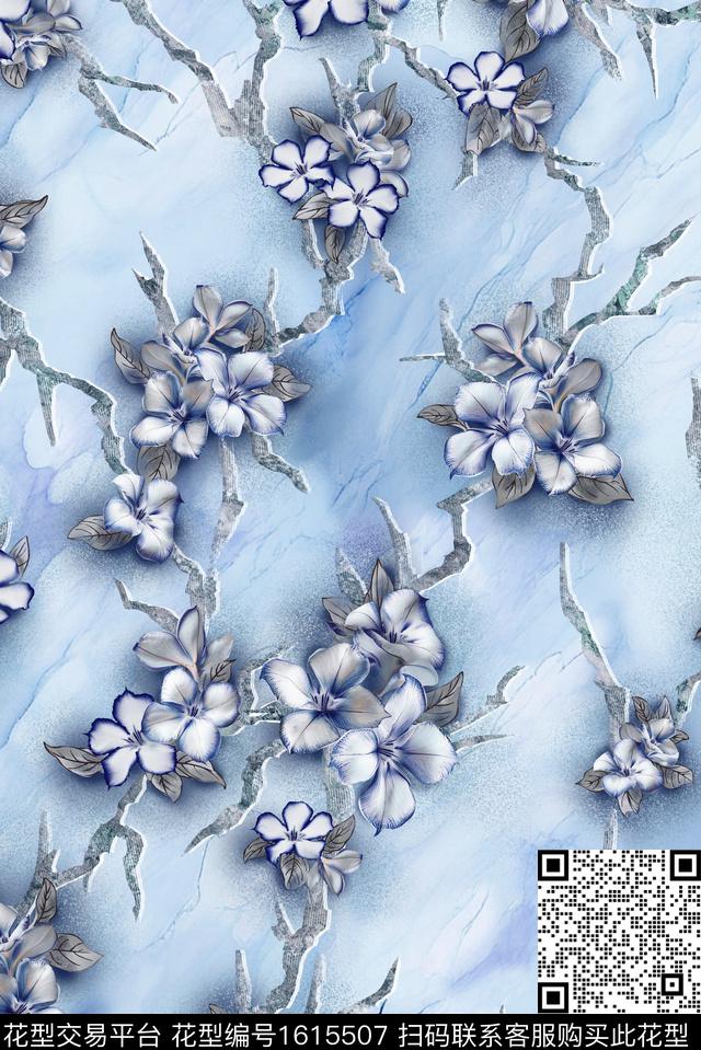 印花花型下载（图片编号: 1615507） - 瓦栏（Walan）