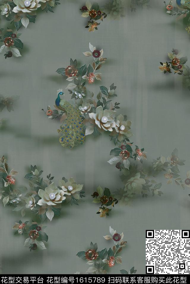 印花花型下载（图片编号: 1615789） - 瓦栏（Walan）