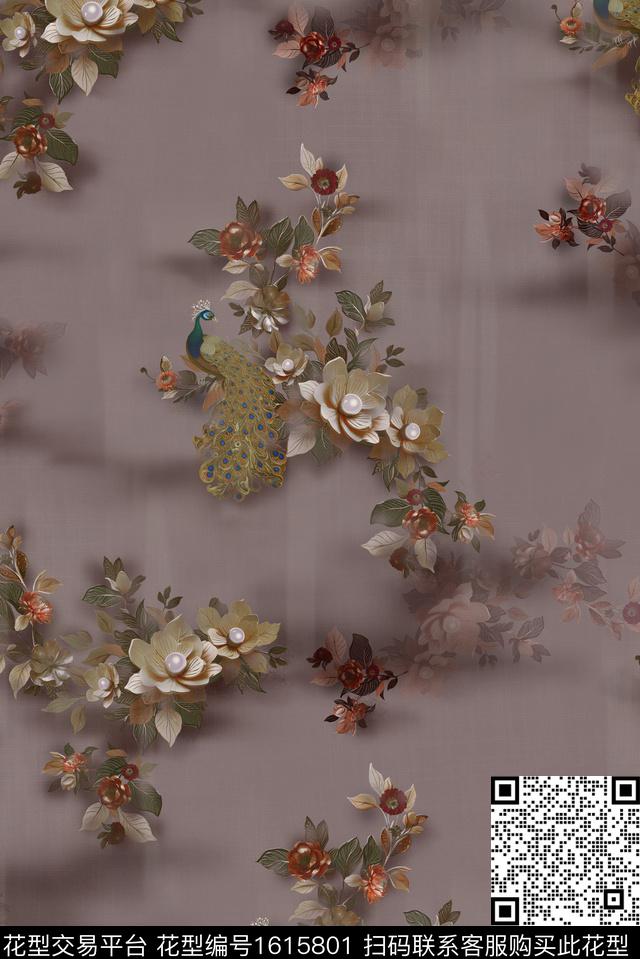 印花花型下载（图片编号: 1615801） - 瓦栏（Walan）