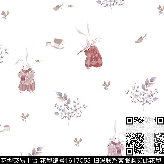 卡通动物花卉童装数码印花花型下载（图片编号: 1617053） - 瓦栏（Walan）