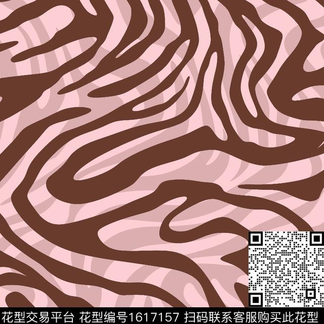 线条画传统印花花型下载（图片编号: 1617157） - 瓦栏（Walan）