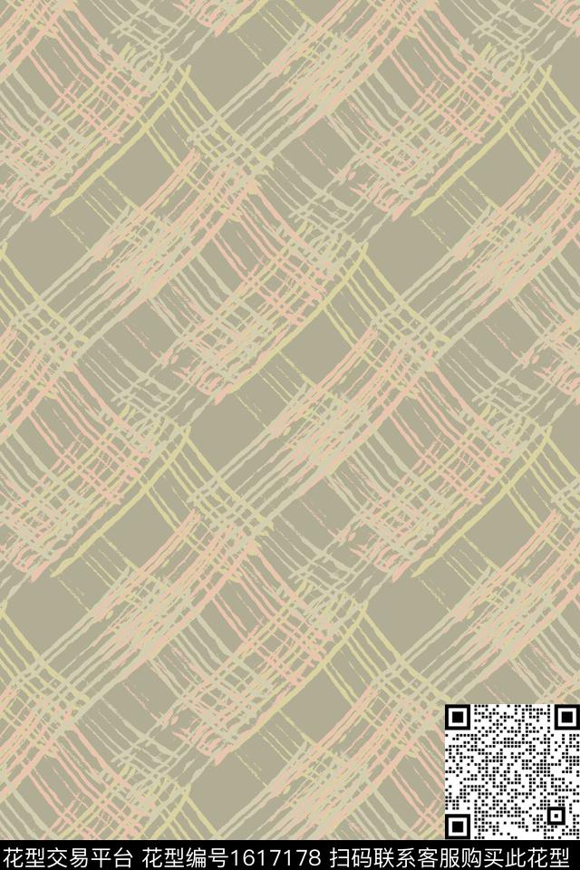 素雅肌理笔触数码印花花型下载（图片编号: 1617178） - 瓦栏（Walan）